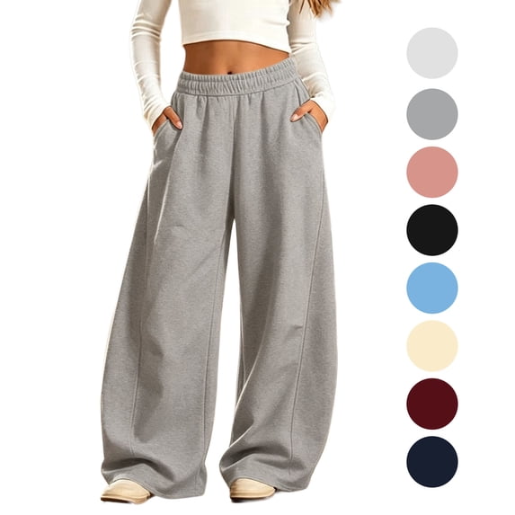 Rvasteizo Girls Fall Winter Sweatpants Fleece Warm Elastic Waist with Pocket Casual Unisex Kids Bottoms 7 Years