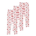 thumbnail image 1 of Rvasteizo Girls Leggings 3 Pack Entire Printed Elastic Waist Outer Kids Cropped Pants for 3-12 Years, 1 of 3