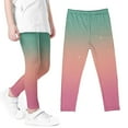 thumbnail image 1 of Rvasteizo Girls Leggings Gradient Layout Thin Breathable Daily Outer Kids Long Pants for 3-9 Years, 1 of 4