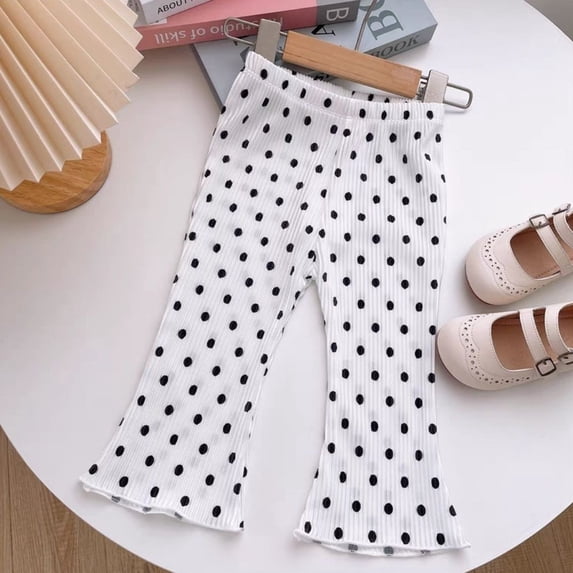 Rvasteizo Girls Pants Flared Thin Cool Fabric Breathable Kids Long Pants for 2-9 Years