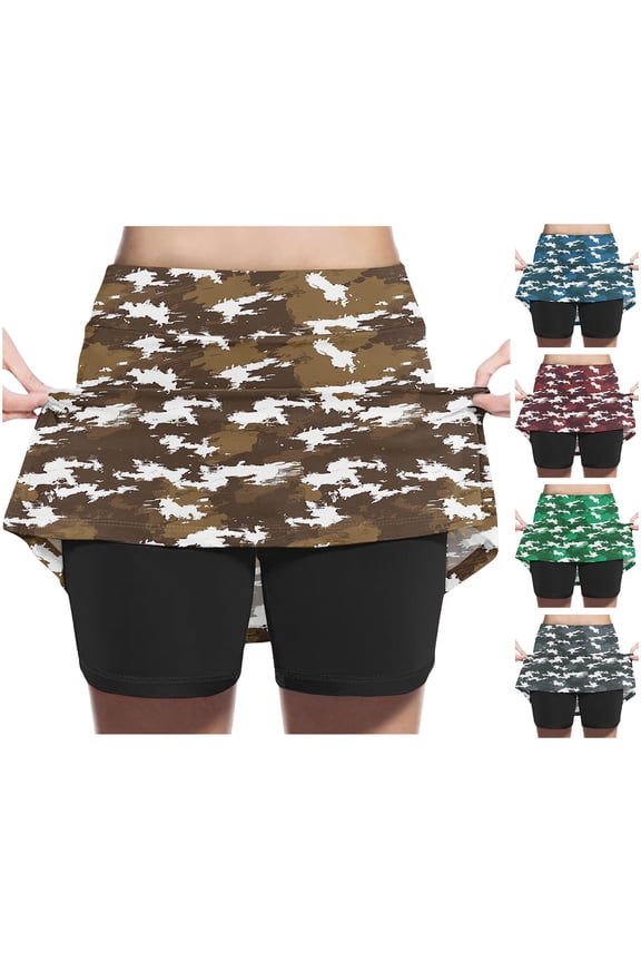 Girls Print Skirt A Line Loose Cut High Waist Style