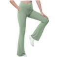 thumbnail image 2 of Rvasteizo Girls Leggings Solid Elastic Pockets Yoga Loose Full Length Summer Thin Wearable Base Sport Outer Pant for 5 to 15 Years, 2 of 5
