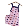 thumbnail image 1 of Rvasteizo Dress for Girls Print Sleeveless Round Neck Camisole Dress Heart Print Loose Sleep Style for 3-14 Years Home Wear, 1 of 3