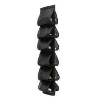 Rvasteizo Hanging Shoe Organizer For Closet With 12 Large Pockets Roating Hanger For Storage Mens Shoes, Clothes, Also Can Used As Travel Shoe Rack Hanging