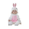 thumbnail image 1 of Rvasteizo Toddler Rompers Print Long Sleeve Open Front Hooded Flannel Bodysuit Aged 0-12 Months, 1 of 2