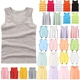 thumbnail image 1 of Rvasteizo Boys Tank Tops Solid Crew Neck Sleeveless Breathable Cotton for Toddler 2 to 15 Years, 1 of 5