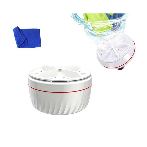 Rvasteizo Mini Portable Washing Machine With Suction Cups USB Powered Turbo Washing Machine Dishwasher Suitable For College Rooms Travel Home And Apartment Dirt