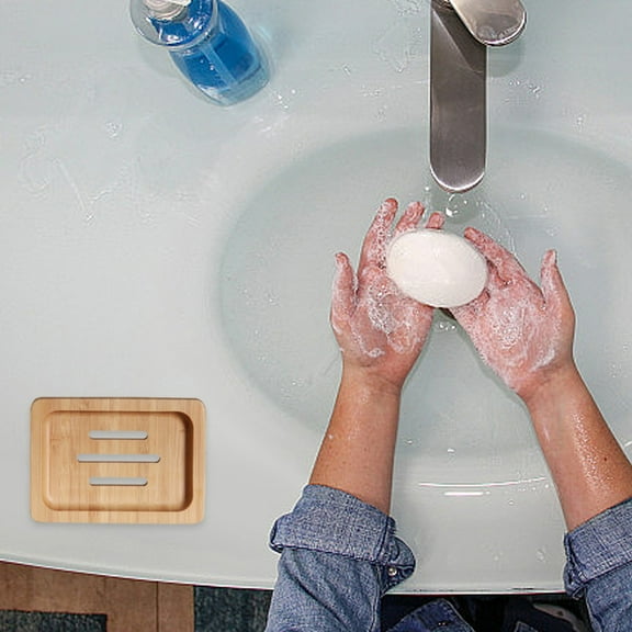 Christmas Clearance 2024! Rvasteizo Natural Wood Soap Dish- Self-draining Soap Holder For Bathroom And Shower- Extends Soap Life- Keeps Soap Bars Dry And Clean- Makes Cleaning Easy