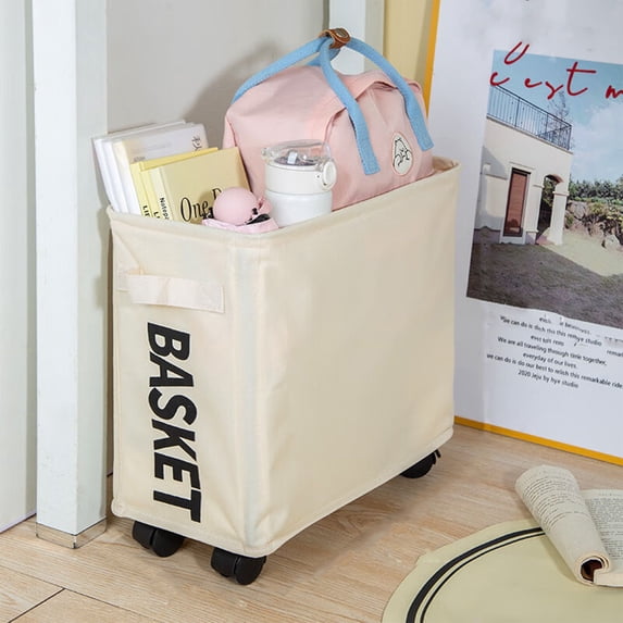 Rvasteizo Organization and Storage, Collapsibles Laundry Hamper With Wheels Water Proof Rolling Clothes Hamper Basket Bin For Dirty Clothes Storage