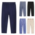 thumbnail image 1 of Rvasteizo Pants for Toddler Boys Fall Winter Solid Color Casual Trousers 18M-13Y,2T, 1 of 3