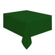 Rvasteizo Plastic Disposable Tablecloth 108''X 54'' For Barbecue Party Wedding Outdoor One-Time Tablecloth, Green, 108 "x 54"