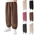 thumbnail image 1 of Rvasteizo Toddler Boys Joggers Elastic Waist Fall Winter Corduroy Solid Casual Unisex Kids Trousers 9 Years, 1 of 5