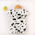 thumbnail image 1 of Rvasteizo Girls Summer Outfits Solid Short Sleeve Soft Cotton for Infant Summer Wear, 1 of 4
