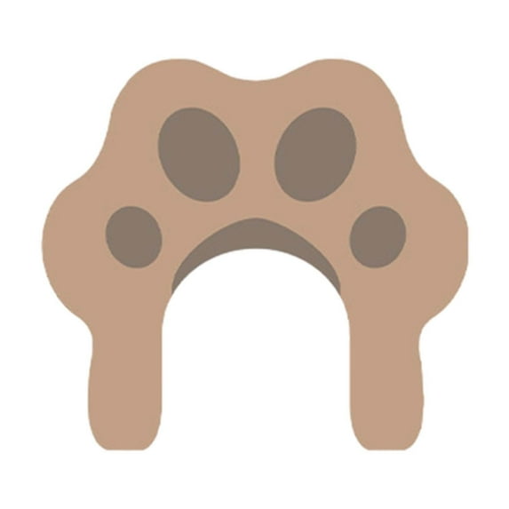 Rvasteizo Toilet Rug Mat Wtih Cute Cats Paw Pattern U Shaped Bath Mat Rug-Rainproof Watermarks Dirt Counteractive Bathroom Mat Rug Non Slip