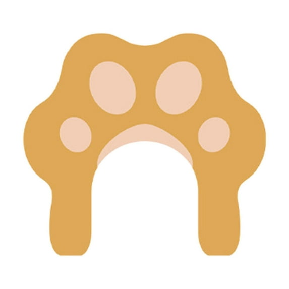 Rvasteizo Toilet Rug Mat Wtih Cute Cats Paw Pattern U Shaped Bath Mat Rug-Rainproof Watermarks Dirt Counteractive Bathroom Mat Rug Non Slip