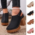 thumbnail image 1 of Rvasteizo Women Bohemian Shoes Solid Thick Sole Ethnic Look Summer Casual Layout, 1 of 5