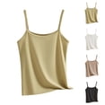 thumbnail image 1 of Rvasteizo Women Crew Neck Sleeveless Adjustable Strap Camisole for Slim Breathable Daily Basic Layering, 1 of 5