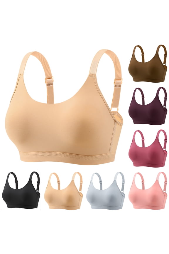 Women Light Wireless Bra Breathable Lift Back Support Bra