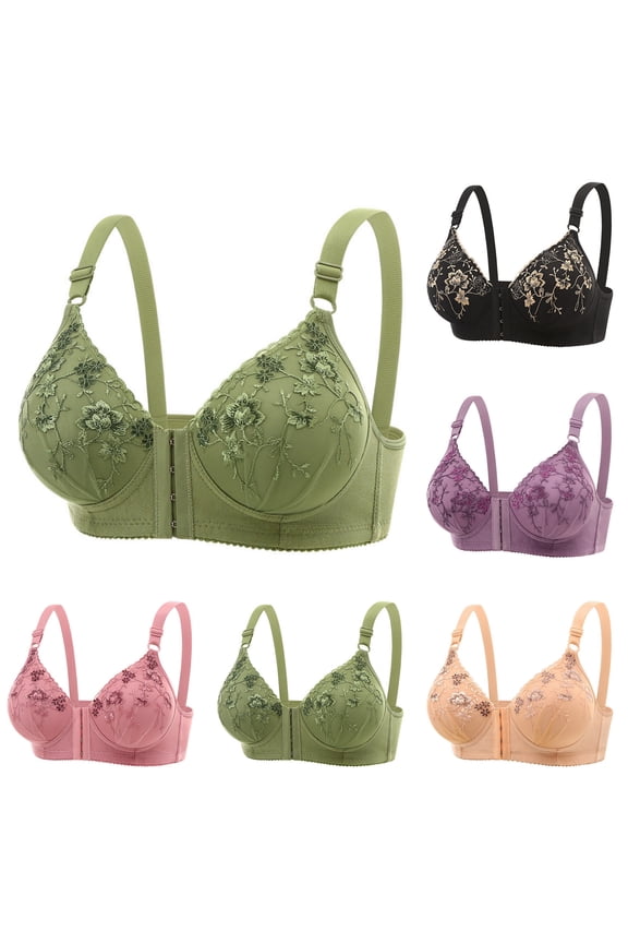 Women Nursing Bra Front Closure Light Lift Support Bra