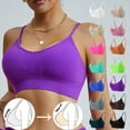 thumbnail image 1 of Rvasteizo Women Seamless Bra Minimize Bust Thin Cup Wireless Comfy Base Layer Strap Adjustable Plus Size Wear, 1 of 3