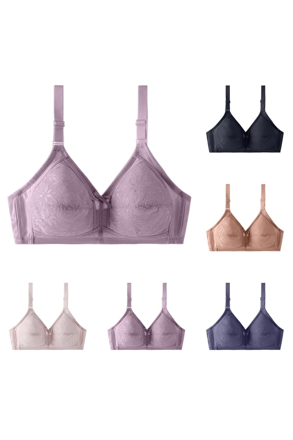 Women Plus Size Light Wireless Bra Breathable Lift Support Bra