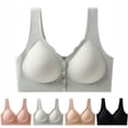 thumbnail image 1 of Rvasteizo Front Closure Bras for Womens Side Support Push Up Seamless Wireless Fixed Pad,M, 1 of 3