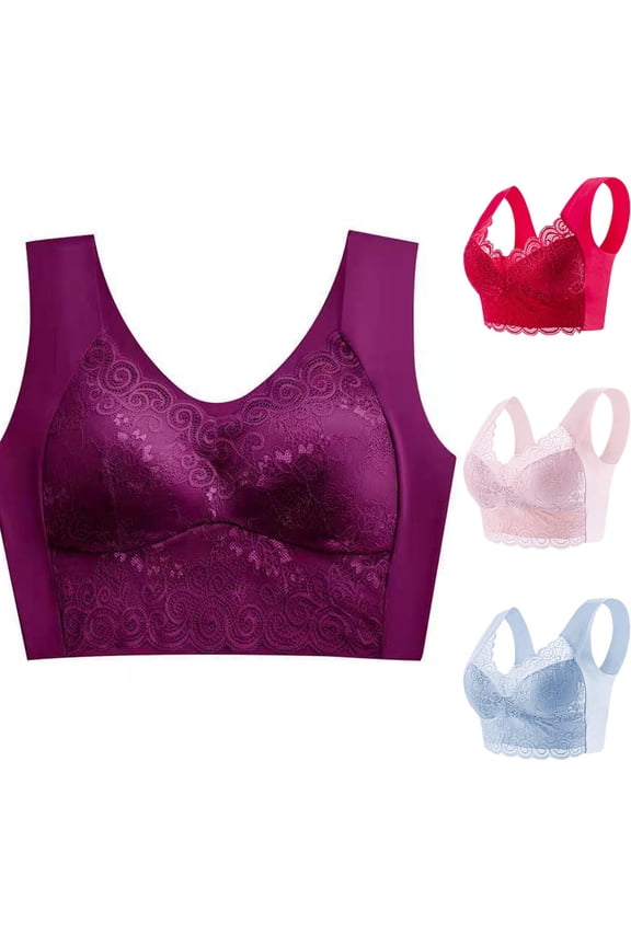 Women Sports Bra Fashion Solid Plus Size Bandeau Sleep Shockproof Wear