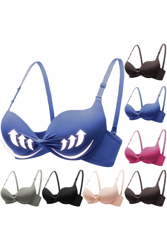 Bras for Women Bust Lift Adjustment Underwire Thin Cup Everyday Bra