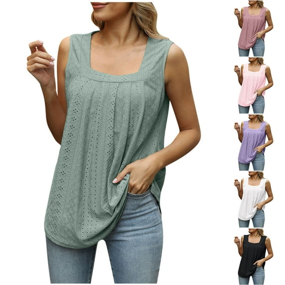 Rvasteizo Tank Tops for Women Ruched Hollow Sleeveless Swallow Tail T Shirt Style Light Summer Ladies Camisole Blouse