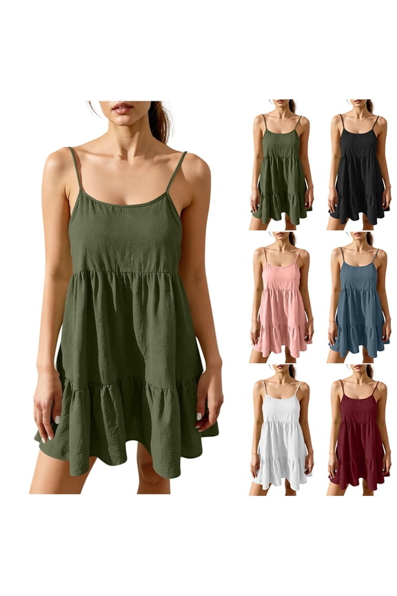 Women Solid Maxi Dress V Neck Sleeveless Adjustable Strap Open Back Linen Textured Summer Wear