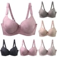 thumbnail image 1 of Rvasteizo Women's Underwire Bra Lift Thin Push Up Plus Size Everyday Bras,XL, 1 of 4