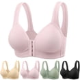 thumbnail image 1 of Rvasteizo Front Closure Bras for Womens Breathable Push Up Wireless Shaping Thin,XL, 1 of 4