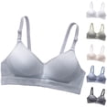 thumbnail image 1 of Rvasteizo Women Wireless Bra Teen Seamless Padded Wireless Bust Lift Comfy Everyday Bra, 1 of 3