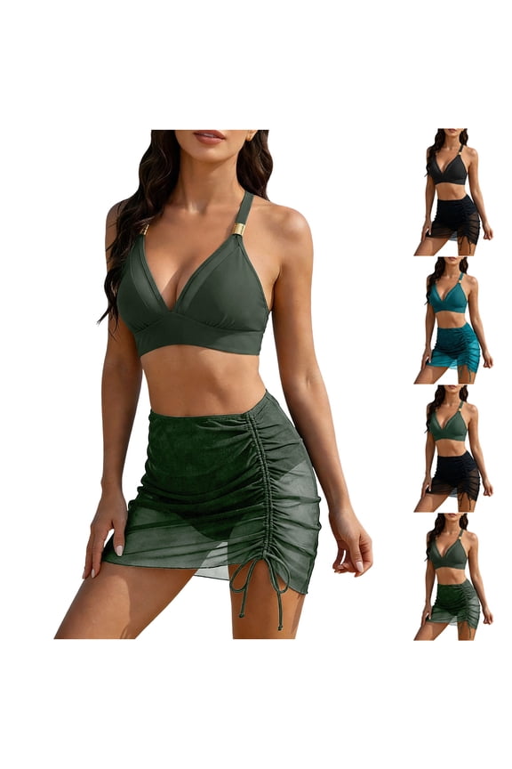 Womens Bikinis Set String 2 Piece Swimsuit Bikini Beach Wear