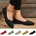 thumbnail image 1 of Rvasteizo Womens Breathable Pointed Toe Shoes Pull-On Flat Summer Casual Lightweight, 1 of 5