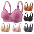 thumbnail image 1 of Rvasteizo Womens Plus Size Bras Adjustale Lift Thin Push Up Senior Wireless Shaping,XXXL, 1 of 4