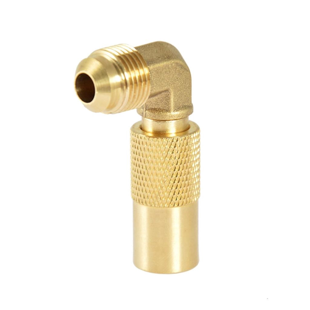 Rvaymup 1/4Inch Propanes Connector Elbow Adapter Brass Conversion ...