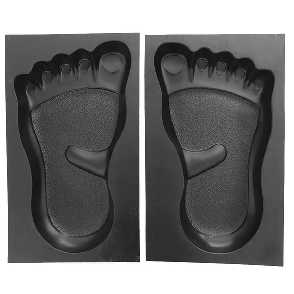 CIYISON 1 Pair Foot Print Stepping Concrete Stone Paving Mold Maker for Lawn Park Garden