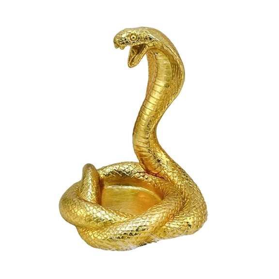 Rvaymup 2025 New Years Cobras Figurines Statue Handcraft Resins Snake Decoration Fun Desk