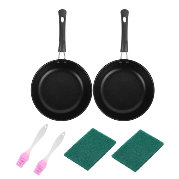 CIYISON 2Pcs Convenient Nonstick Frying Pans Cooking Pan Stainless Steel Kitchen Tool Set