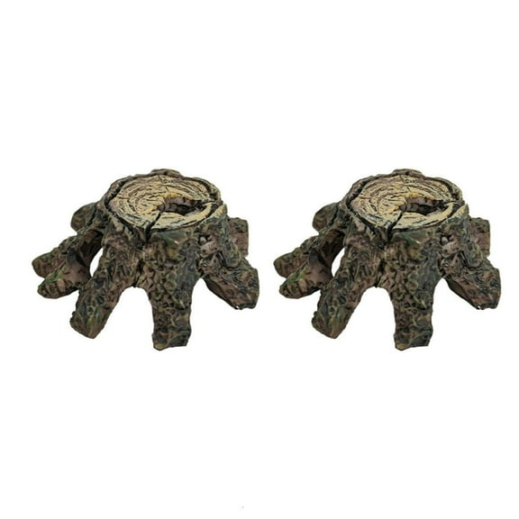 Rvaymup 2lots Vivarium Decoration Cave Lizards Hide Spots Snake Tanks Accessory