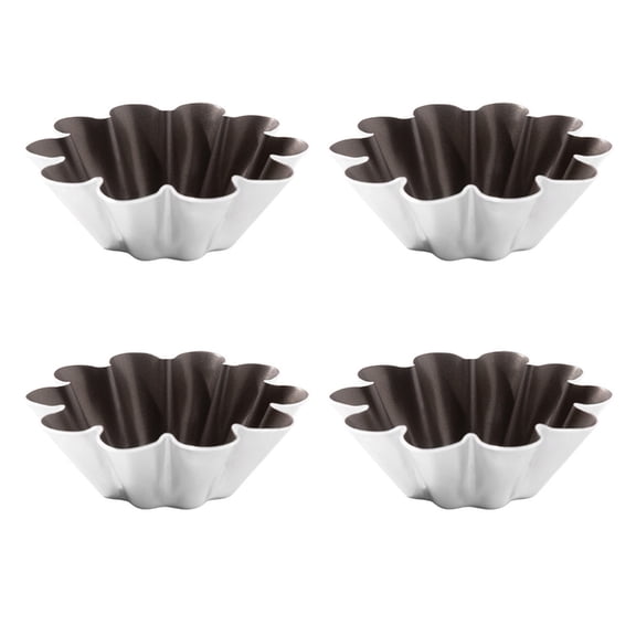 CIYISON 4Pcs Cupcakes Muffins Cookie Molds Eggs Tart Molds Aluminium Small Tart Pans