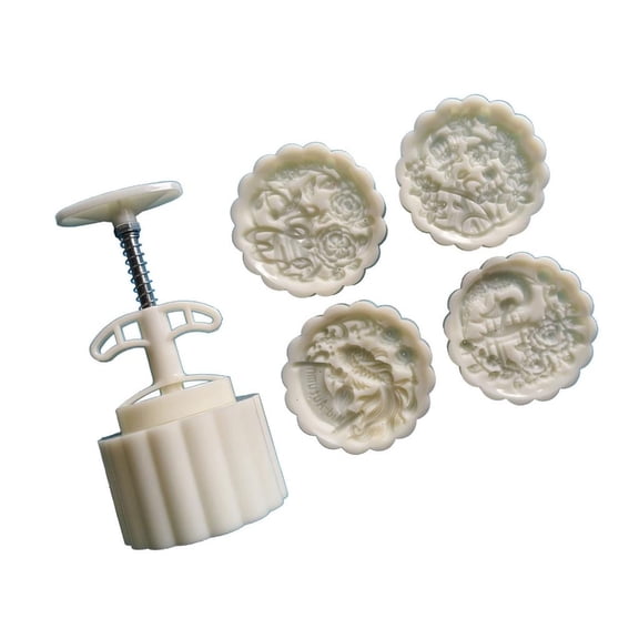 Rvaymup 50g Pastries Molds Hand Press Baking Cake Molds Flower Shape Kitchen Baking Accessories for Creative Baking Project