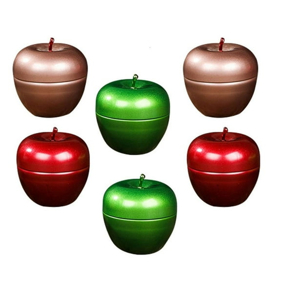Rvaymup 6pcs Wedding Favor Box Empty Tins Box Containers Fruit Shaped Candy Organizers
