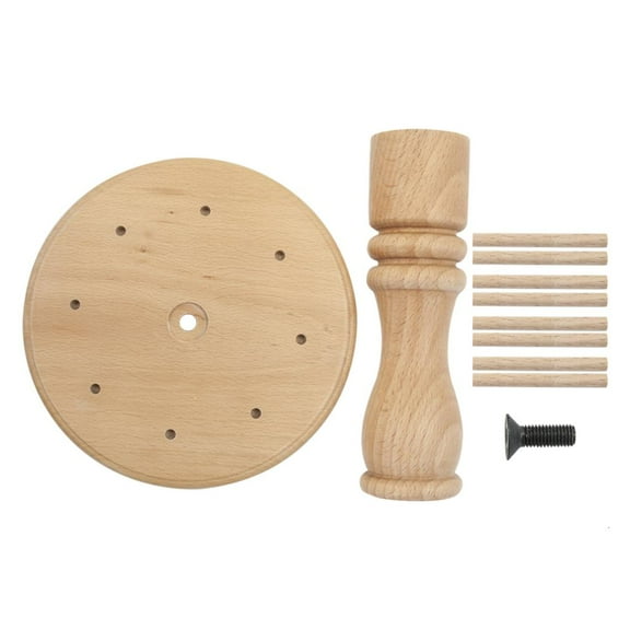 Rvaymup Beech Wood 8 Spool Thread Rack Holder Sewing Embroidery Quilting Stand Organizer Holder