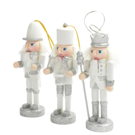 Rvaymup Charm Wood Nutcrackers Soldiers 12cm Holiday Figurines for Indoor Display