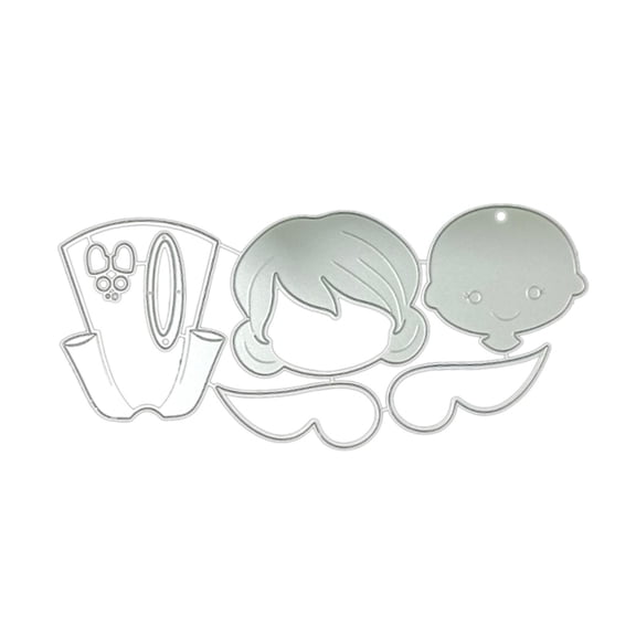 Rvaymup Decorative Embossing Die Cuts for Birthday Card Making DIY Scrapbooking Albums