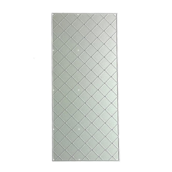 Rvaymup Diamond-shaped Grid Rectangular Cutting Stencils Handmade Wedding Invitation Birthday Cards Crafts Making Accessories