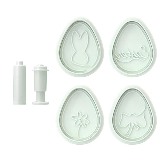 Rvaymup Easters Eggs Shaped Plastic Material Cookie Cutters for Making Easters Cookie