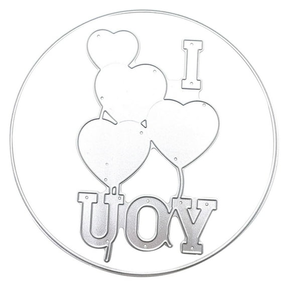 Rvaymup Exquisite Love Balloon Cutting Die DIY Valentine Greeting Card Making Supplies